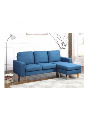 L-Shaped Sectional Sofa Royal Blue