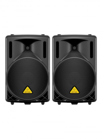 2-Way PA Speaker System With Woofer B212D Black