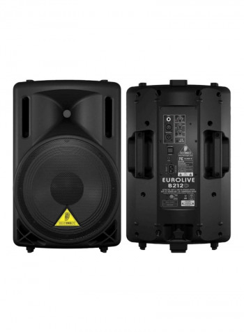 2-Way PA Speaker System With Woofer B212D Black