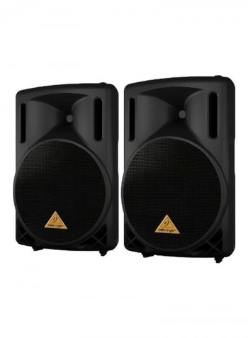 2-Way PA Speaker System With Woofer B212D Black
