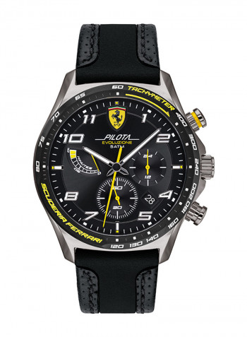 Men's Leather Chronograph Wrist Watch 830718