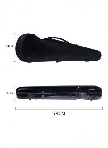 4-Piece Hard Case And Straps Set For 4/4 Violins