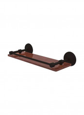 Monte Carlo Collection Wooden Shelf Black/Brown 16inch