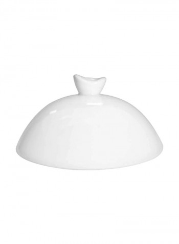 Porcelain Bowl With Lid White 5.6x4.8x3inch