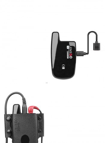 Portable Wireless Lavalier Microphone Mic Transmitter And Receiver System DD1482 Black/Red