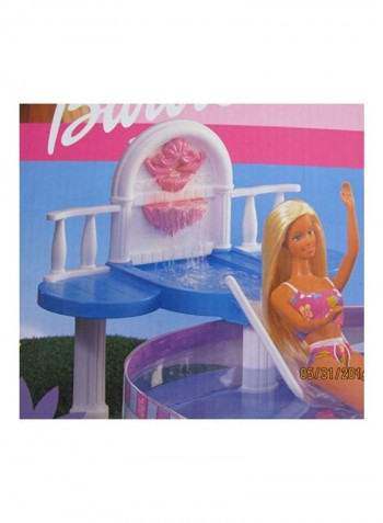 Cascading Water Pool Playset With Fountain 3x14inch