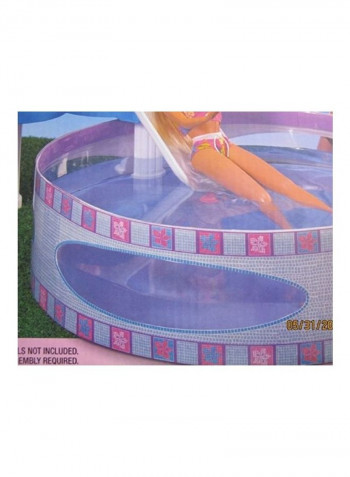 Cascading Water Pool Playset With Fountain 3x14inch