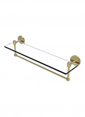 Integrated Towel Bar Glass Shelf Gold/Clear 22x5inch