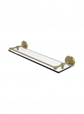 Monte Carlo Collection Gallery Rail Glass Shelf Clear/Gold 22inch