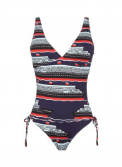 Fluette VBQ Cruise Lines Printed One Piece Swimsuit Midnight Blue