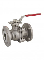 Stainless Steel Flanged End Ball Valve Silver/Red 1.5inch reviews Stainless Steel Flanged End Ball Valve Silver/Red 1.5inch