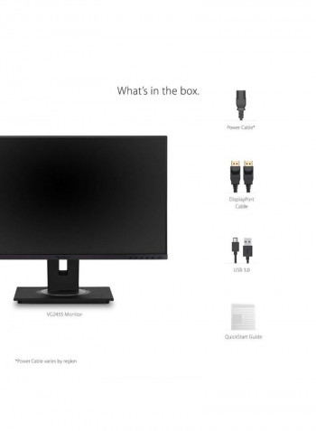 24-Inch Full HD Monitor 24inch Black
