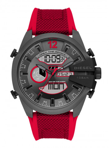 Men's Mega Chief Water Resistance Silicone Digital/Analog Watch DZ4551