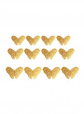 12-Piece 3D Hollow Butterfly Wall Sticker Golden reviews 12-Piece 3D Hollow Butterfly Wall Sticker Golden