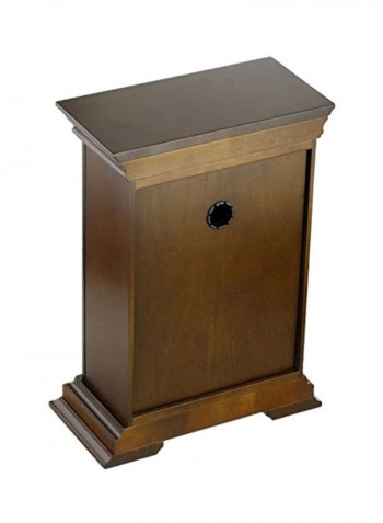 Chiming Mantel Clock Brown/White/Gold 13x9.25x4.75inch