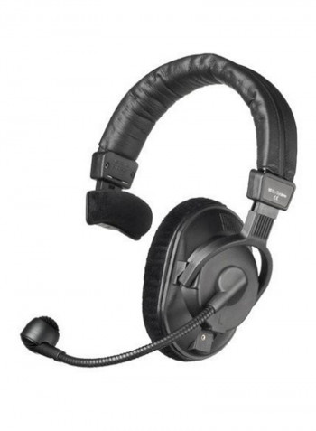DT 280 80 Ohms Portable Single Ear Headphone With Microphone Black