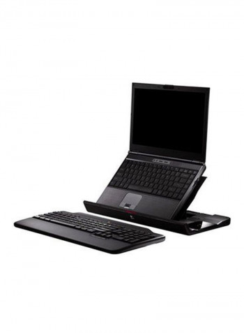 Laptop Docking Station With Keyboard Black