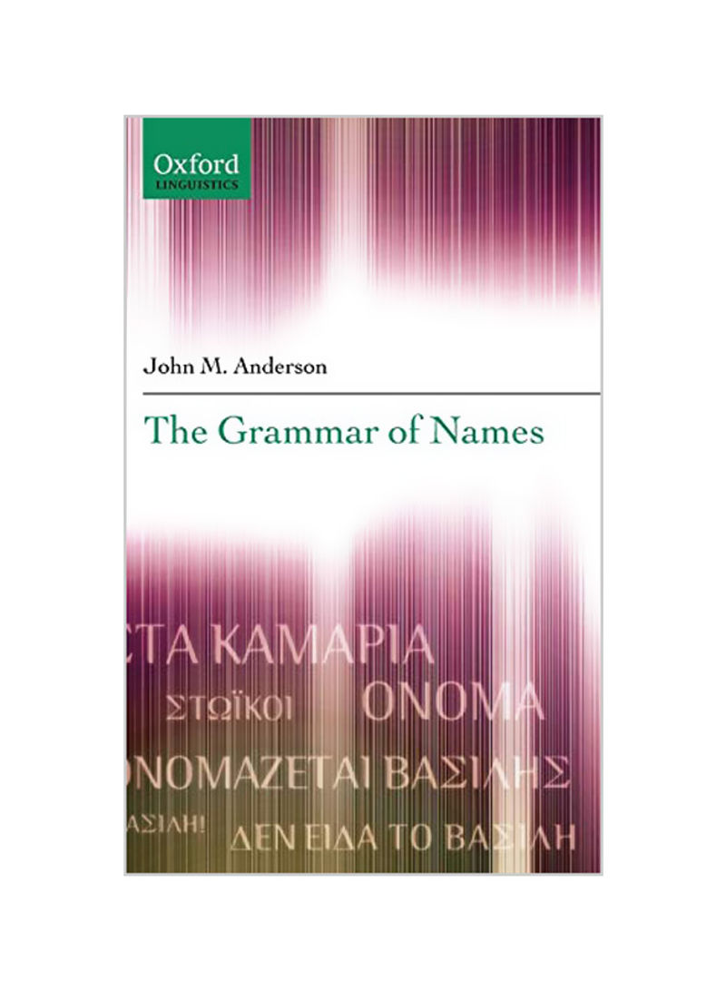 The Grammar of Names Hardcover