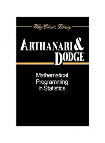 Mathematical Programming in Statistics Paperback