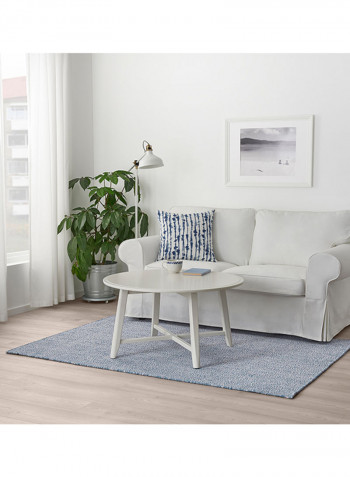 Flatwoven Handmade Area Rug Blue 195 x 133centimeter