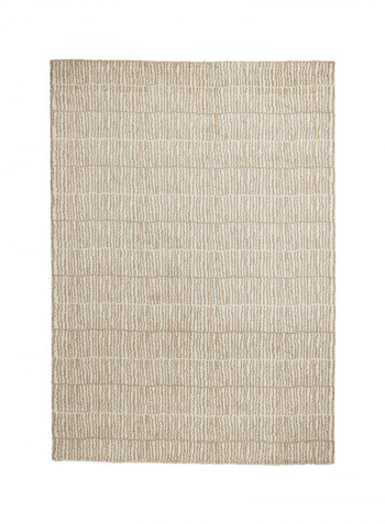 High Pile Area Rug Beige 240 x 170centimeter