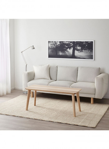 High Pile Area Rug Beige 240 x 170centimeter