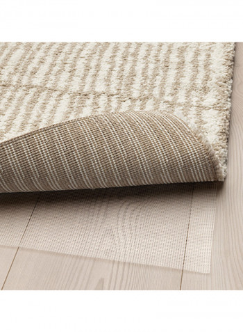 High Pile Area Rug Beige 240 x 170centimeter