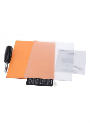 Adjustable Photography LED Light 12 x 5centimeter Silver/Black/Clear