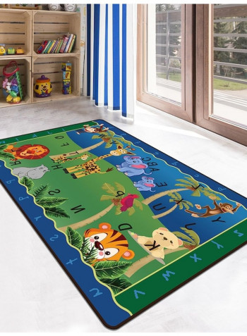 Animal Pattern Super Soft Carpet Multicolour 80x120cm