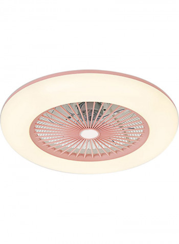 Ceiling Fan With Lighting LED Adjustable Wind Speed With Remote Control Pink 63 x 22 x 63cm