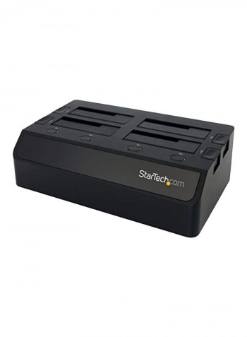 4-Bay Hard Drive Docking Station Black