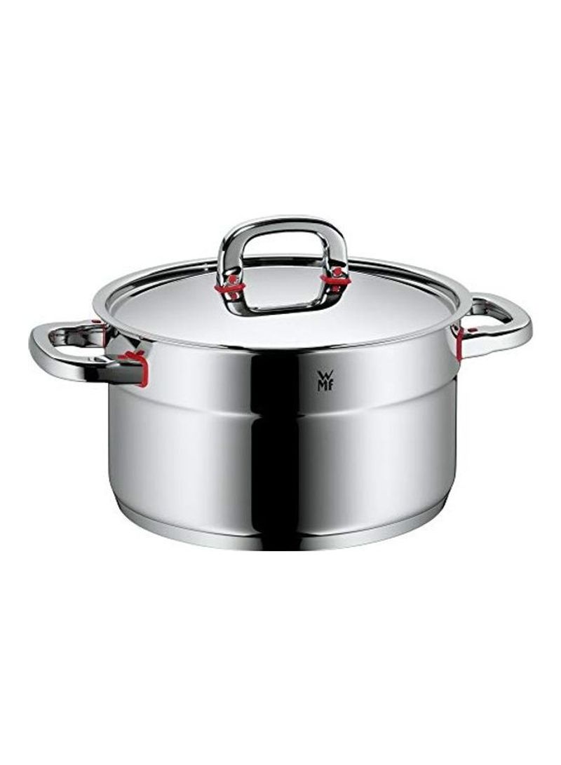 Cooking Pot With Lid Silver/Clear 24cm