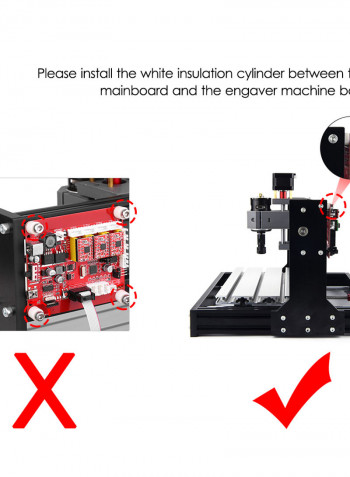 Pro GRBL Control Mini Machine Black 44.00 X 18.00 X 25.00cm