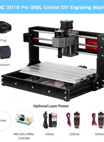 Pro GRBL Control Mini Machine Black 44.00 X 18.00 X 25.00cm