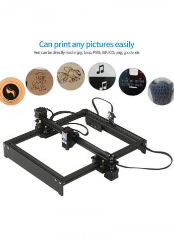 Off-Line Control Desktop Laser Engraving Machine Kit Black