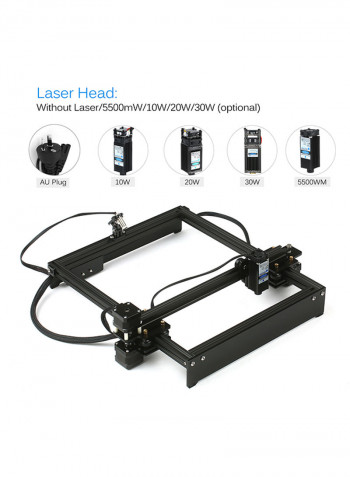 Off-Line Control Desktop Laser Engraving Machine Kit Black