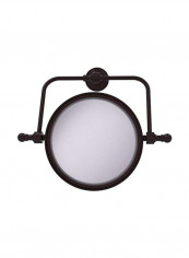Retro Wave Collection Wall Mounted Makeup Mirror Clear/Black 8inch