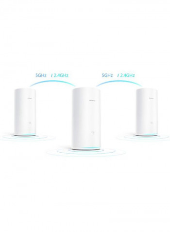 Pack of 3 WiFi Mesh 183.5x73.3x112mm White