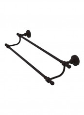 Retro Wave Collection Bronze Double Towel Bar Black 18inch
