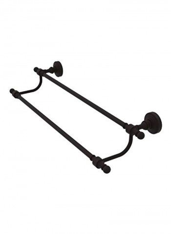 Retro Wave Collection Bronze Double Towel Bar Black 18inch