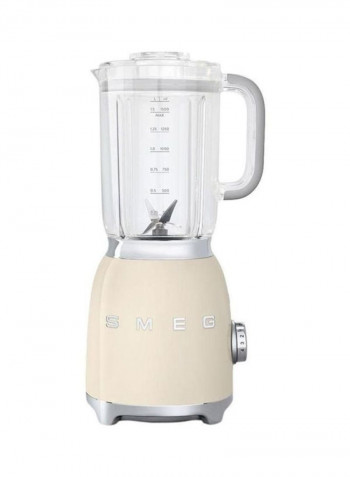 50's Retro Style Aesthetic Blender, 800W, 1.5L 1.5 l 800 W BLF01CRUK Cream/Clear