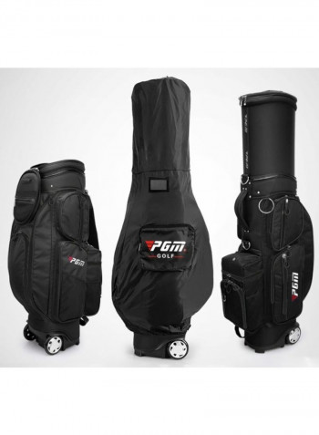 Retractable Golf Ball Bag With Pulley And Rain Cover 91x44x25cm