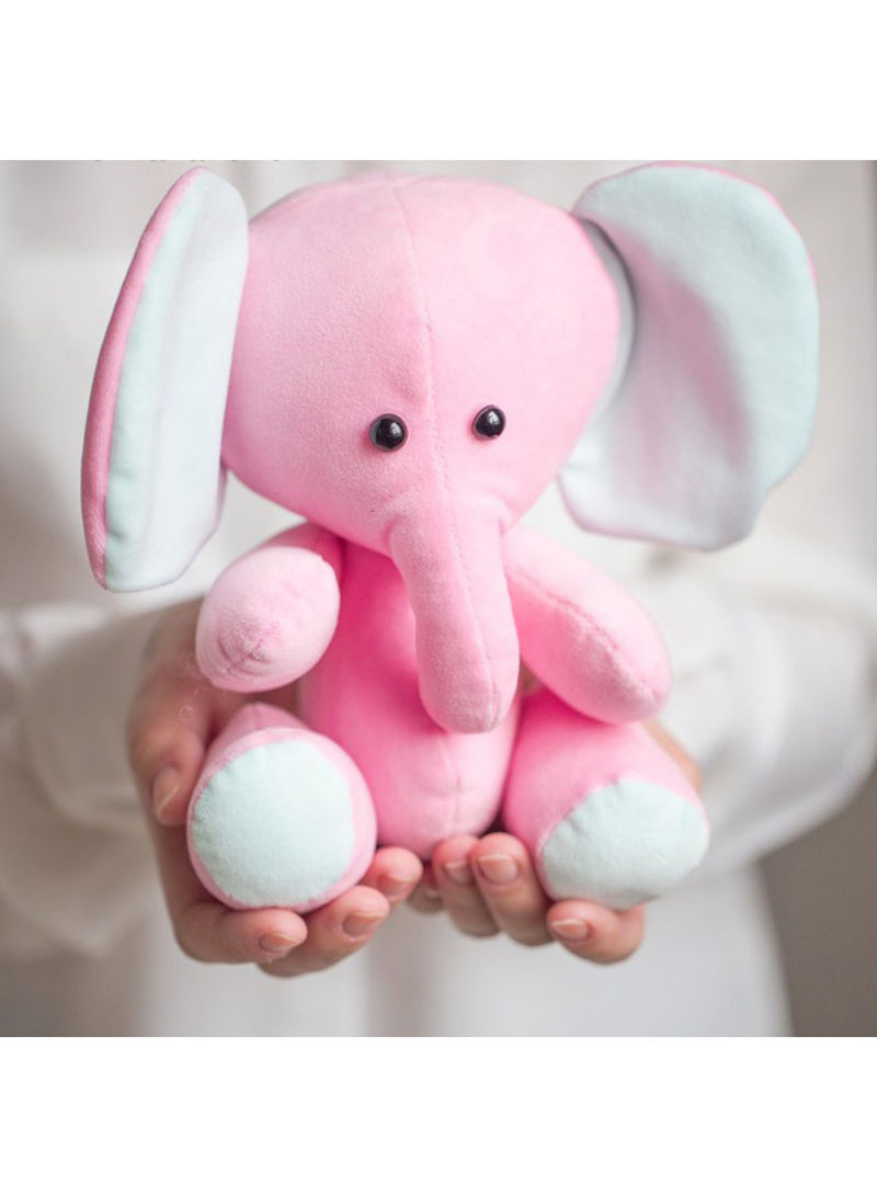 Sewing Kit For Creating Plush Toy Plush Elephant Lucky Sewing Accessories Pink/White