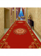 Hotel Guest Room Banquet Hall Printed Carpet Red XL