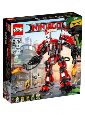 944-Piece Ninjago Movie Fire Mech Building Set 70615 14x4x8inch