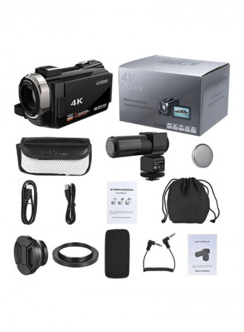 Digital Video Camcorder Kit With External Microphone