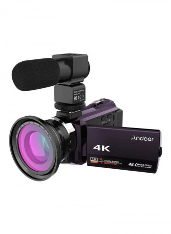 Digital Video Camcorder Kit With External Microphone