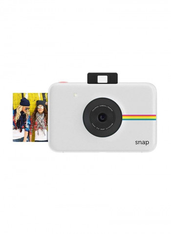 Snap Instant Print Camera White With Accessory Bundle