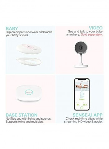 2-Piece Baby Monitor And Base Station Set