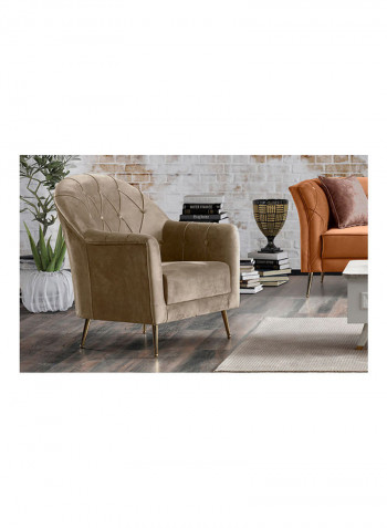Rochelle Single Seater Sofa Beige 77x80x83cm